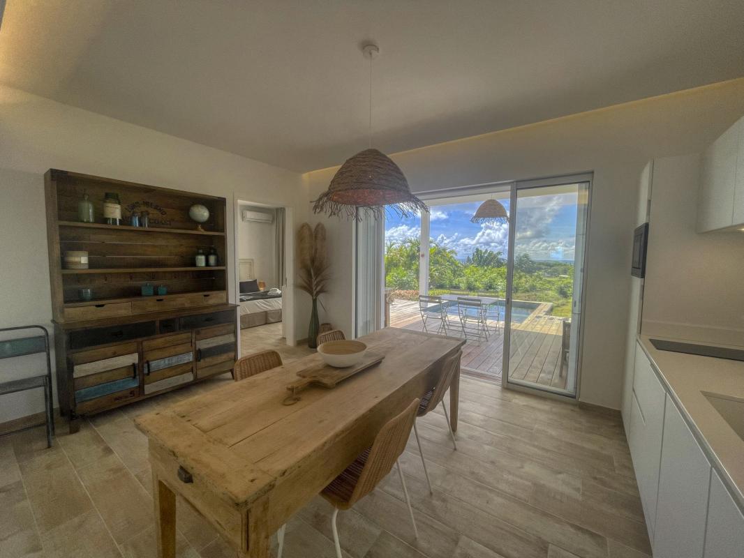 12.Location villa piscine vue mer St François Guadeloupe_Cuisine